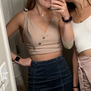 LA Hearts crop top. Size S.